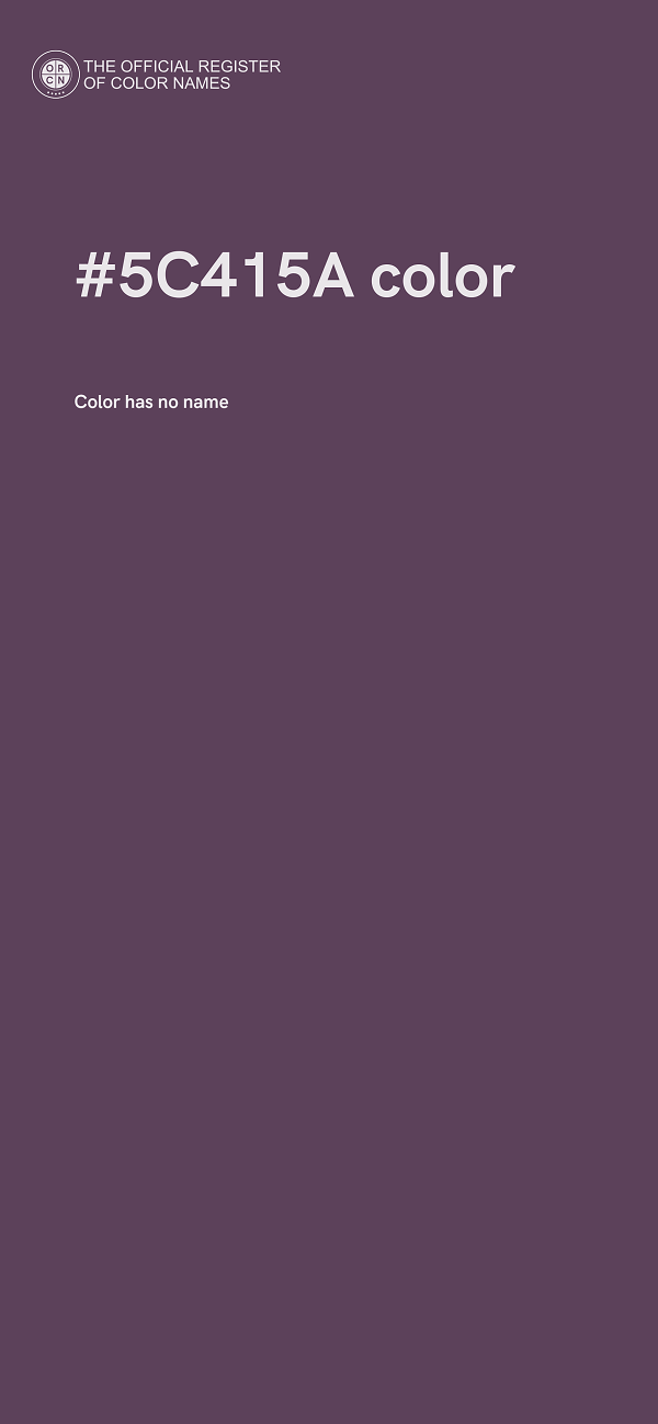 #5C415A color image