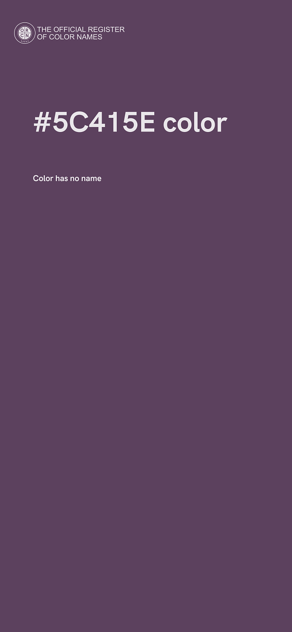 #5C415E color image
