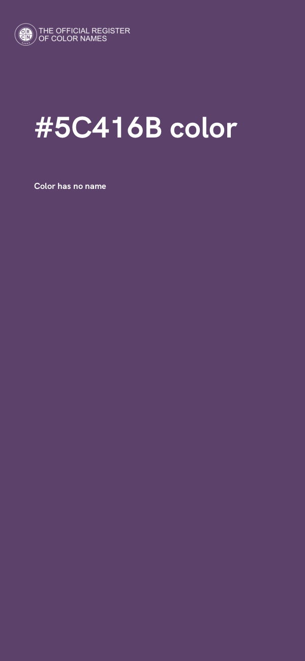 #5C416B color image