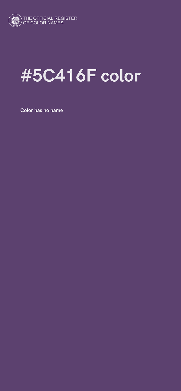 #5C416F color image