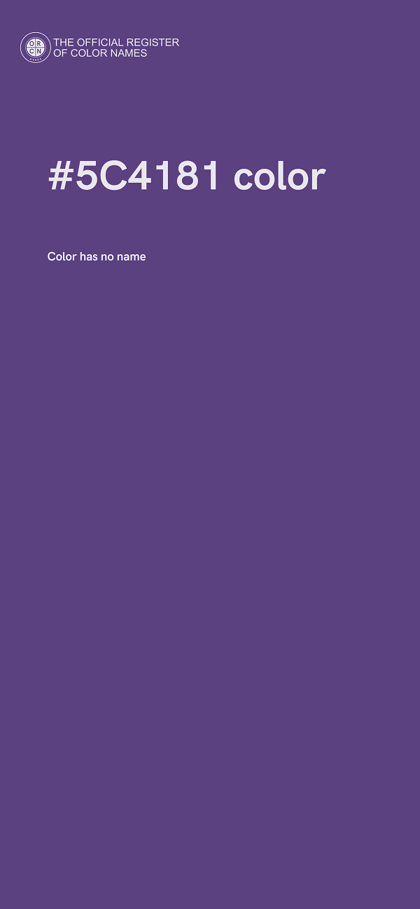 #5C4181 color image