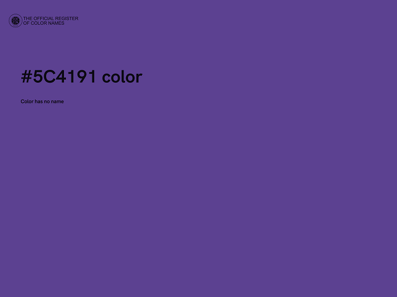 #5C4191 color image