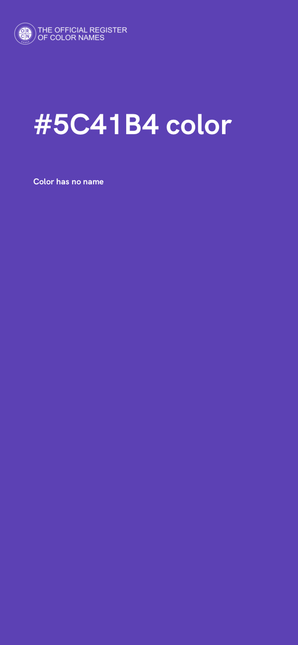 #5C41B4 color image