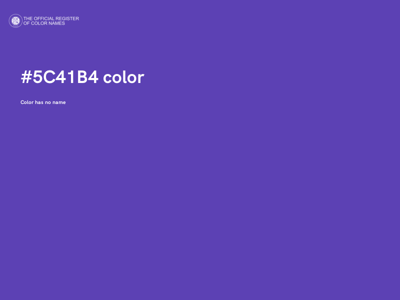 #5C41B4 color image