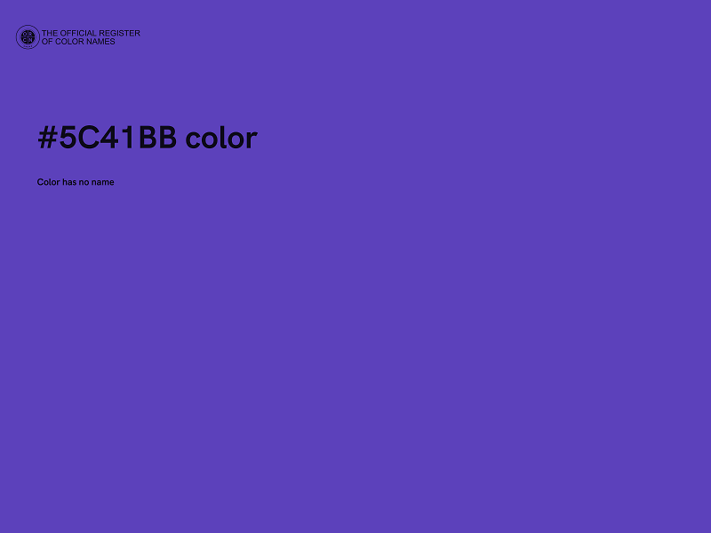 #5C41BB color image