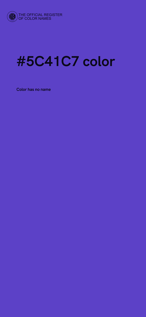 #5C41C7 color image
