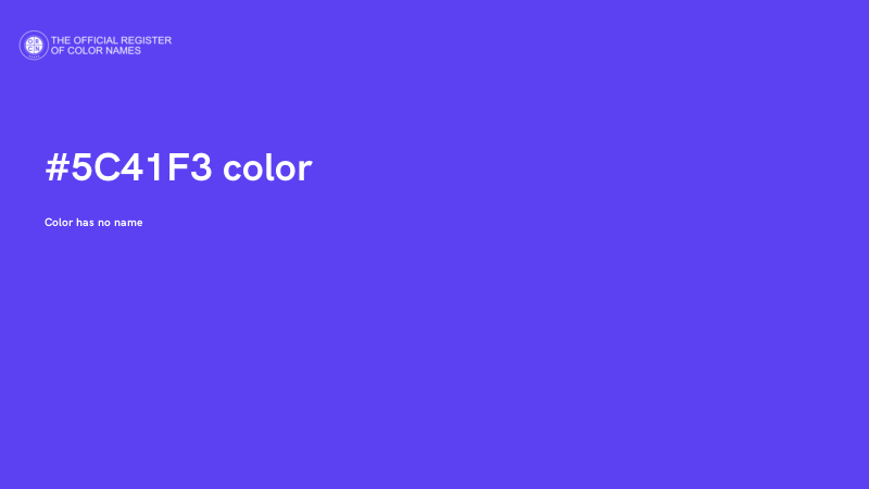 #5C41F3 color image