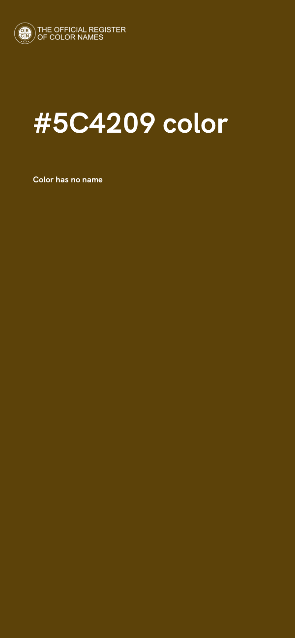 #5C4209 color image