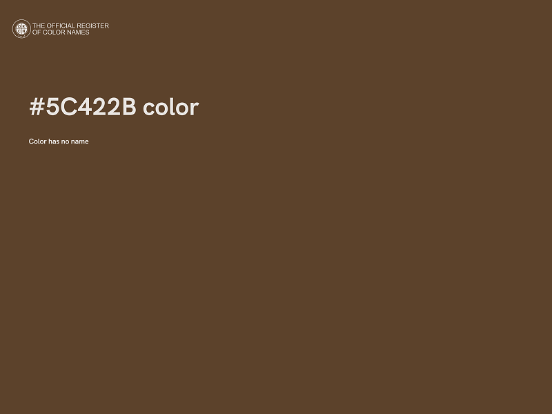 #5C422B color image