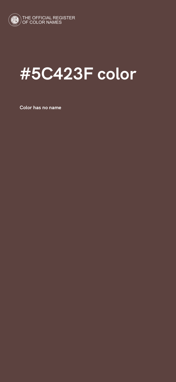 #5C423F color image