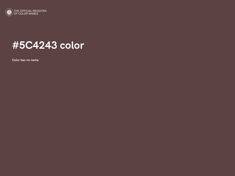 #5C4243 color image