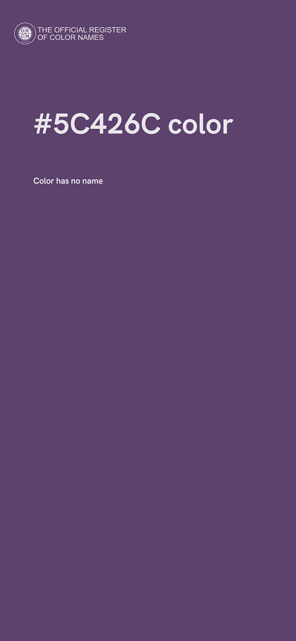 #5C426C color image