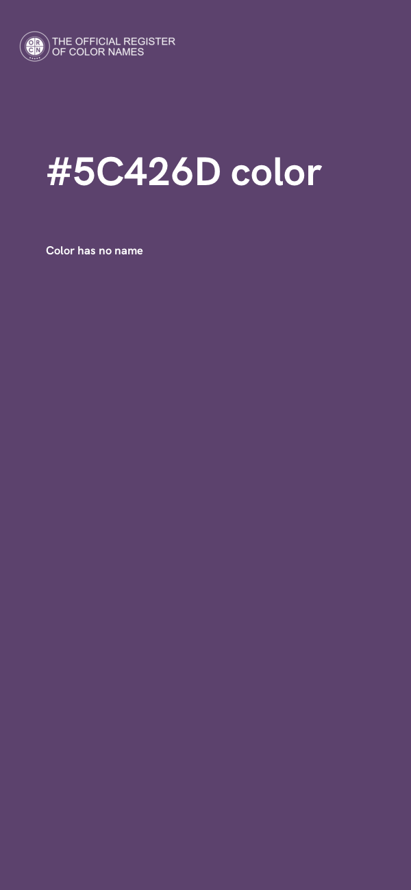 #5C426D color image