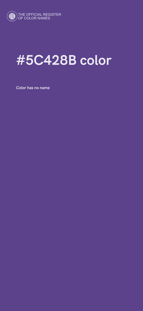 #5C428B color image