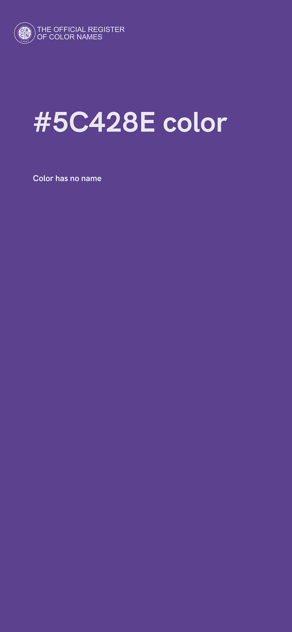 #5C428E color image