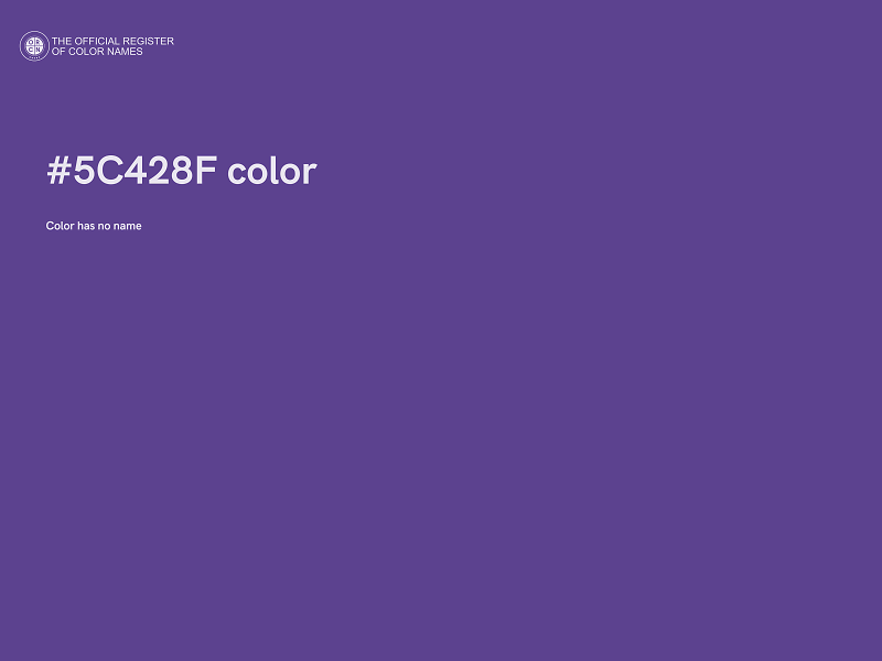 #5C428F color image