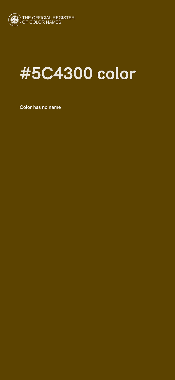 #5C4300 color image