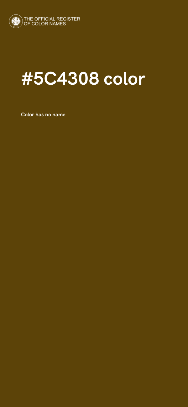 #5C4308 color image