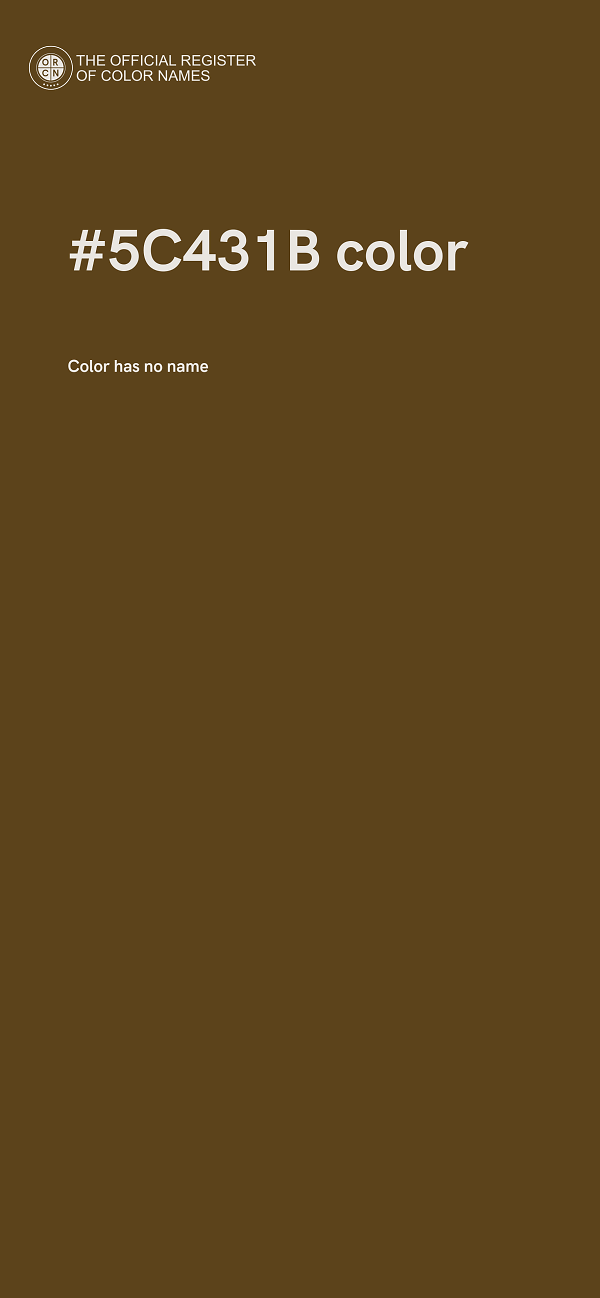 #5C431B color image