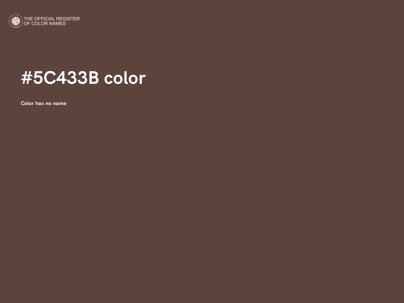 #5C433B color image