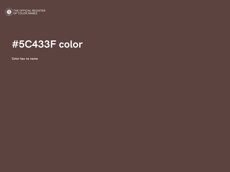 #5C433F color image