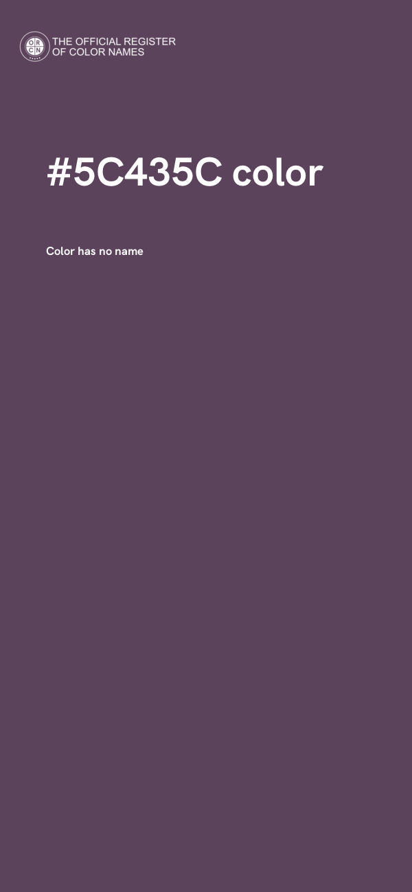 #5C435C color image