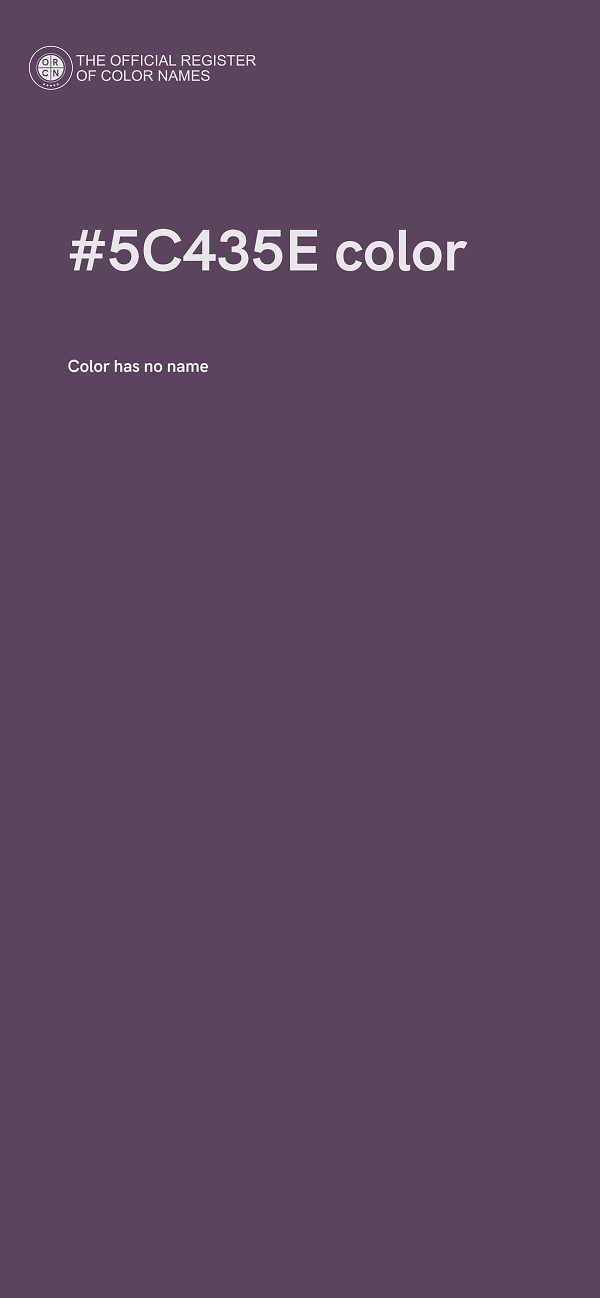 #5C435E color image