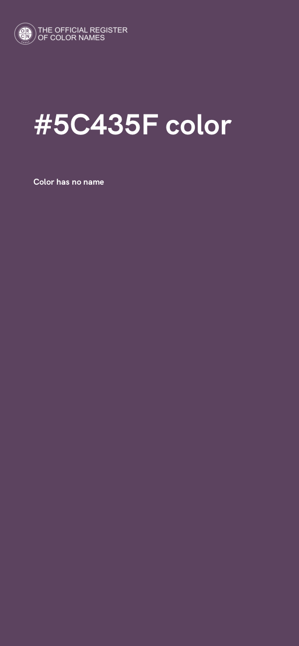 #5C435F color image