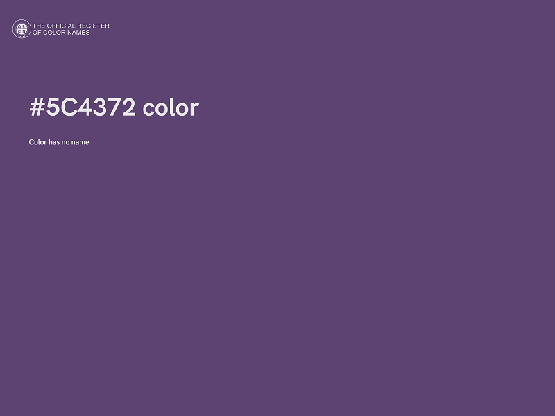 #5C4372 color image