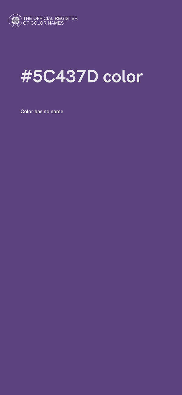 #5C437D color image