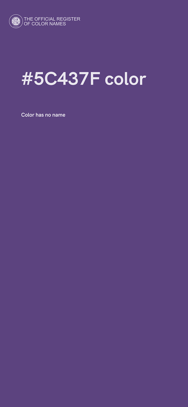 #5C437F color image