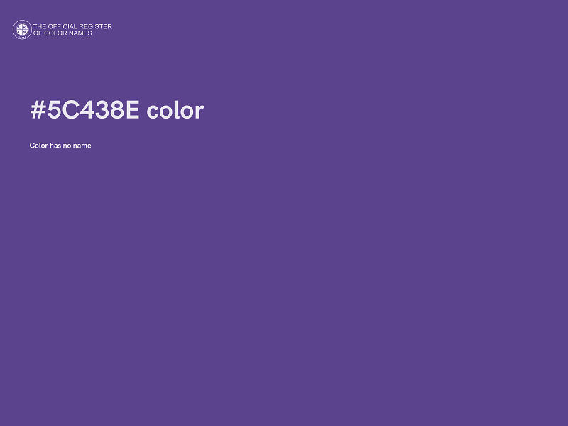 #5C438E color image