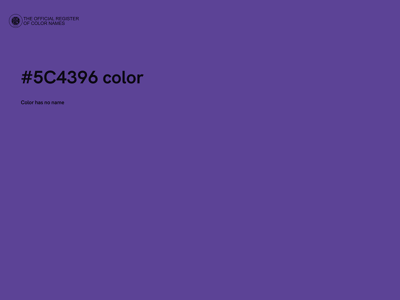 #5C4396 color image