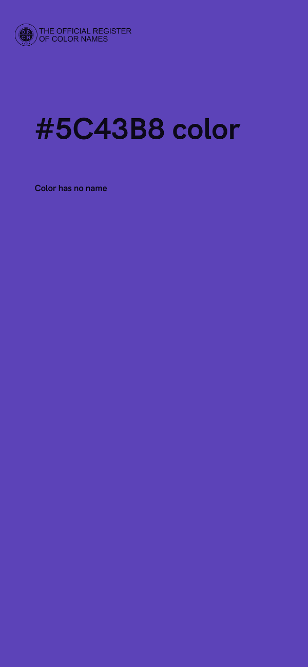 #5C43B8 color image
