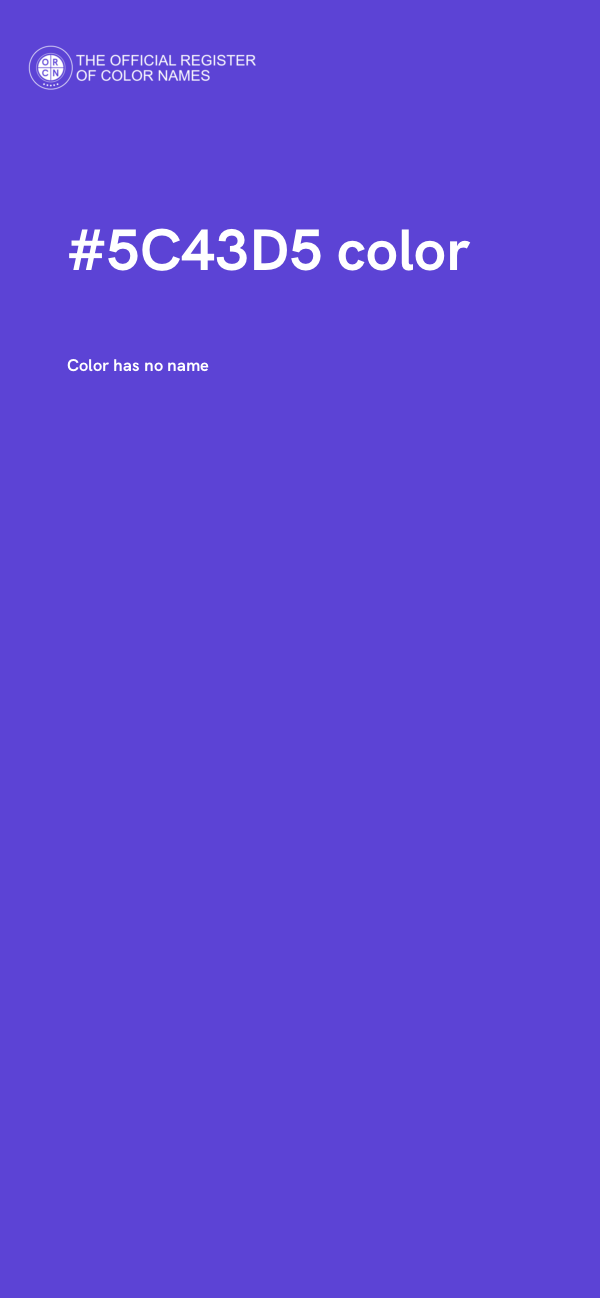 #5C43D5 color image