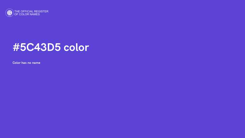 #5C43D5 color image