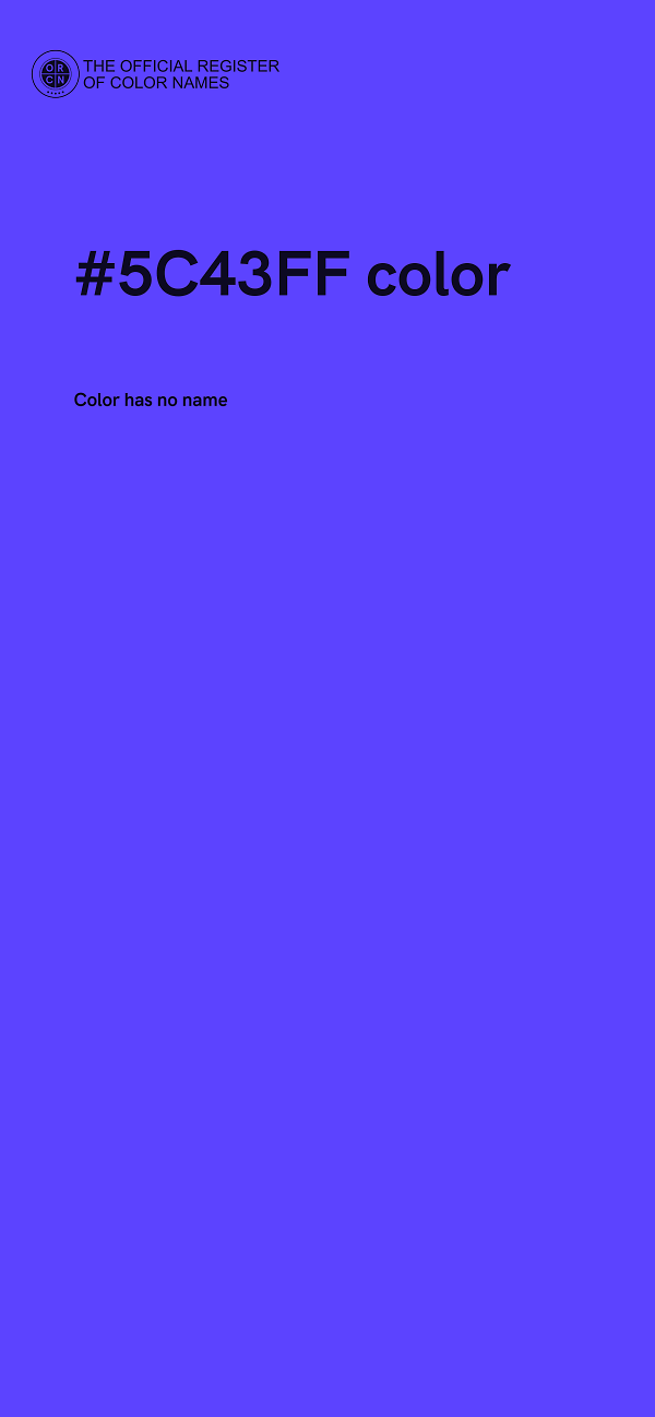 #5C43FF color image