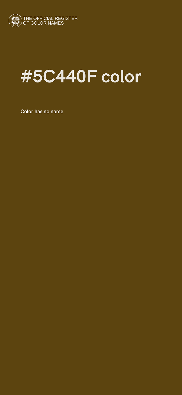 #5C440F color image