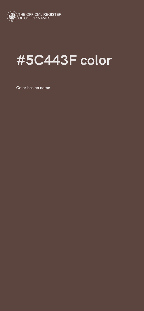 #5C443F color image