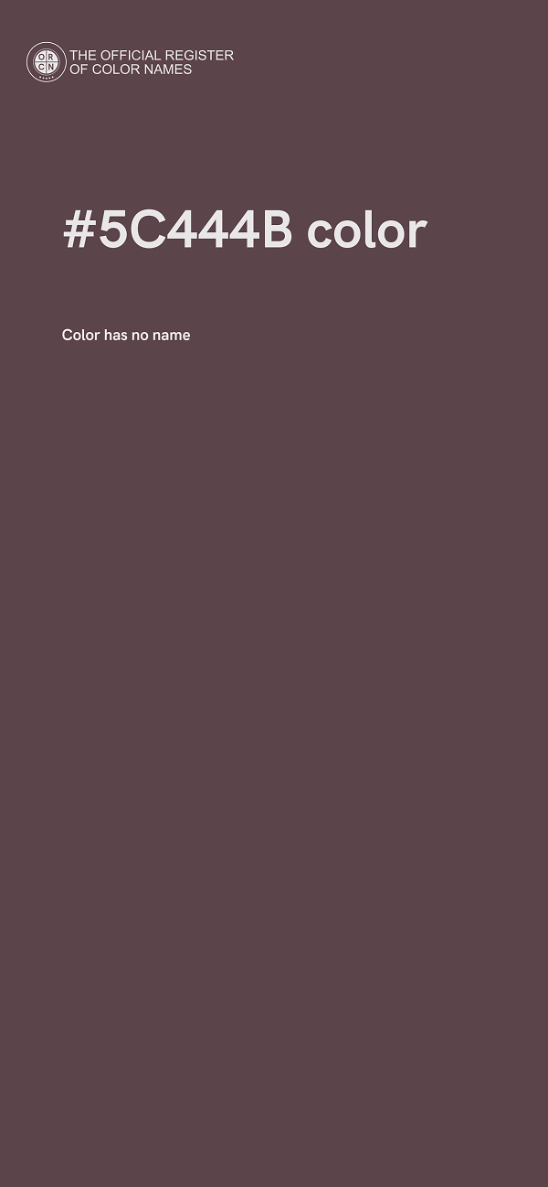 #5C444B color image