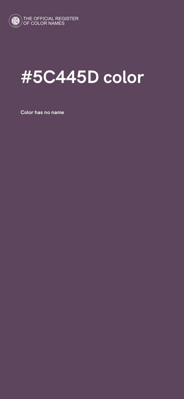 #5C445D color image