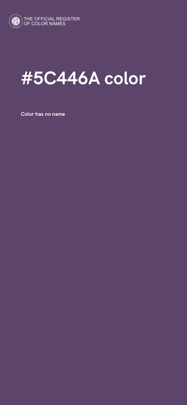 #5C446A color image