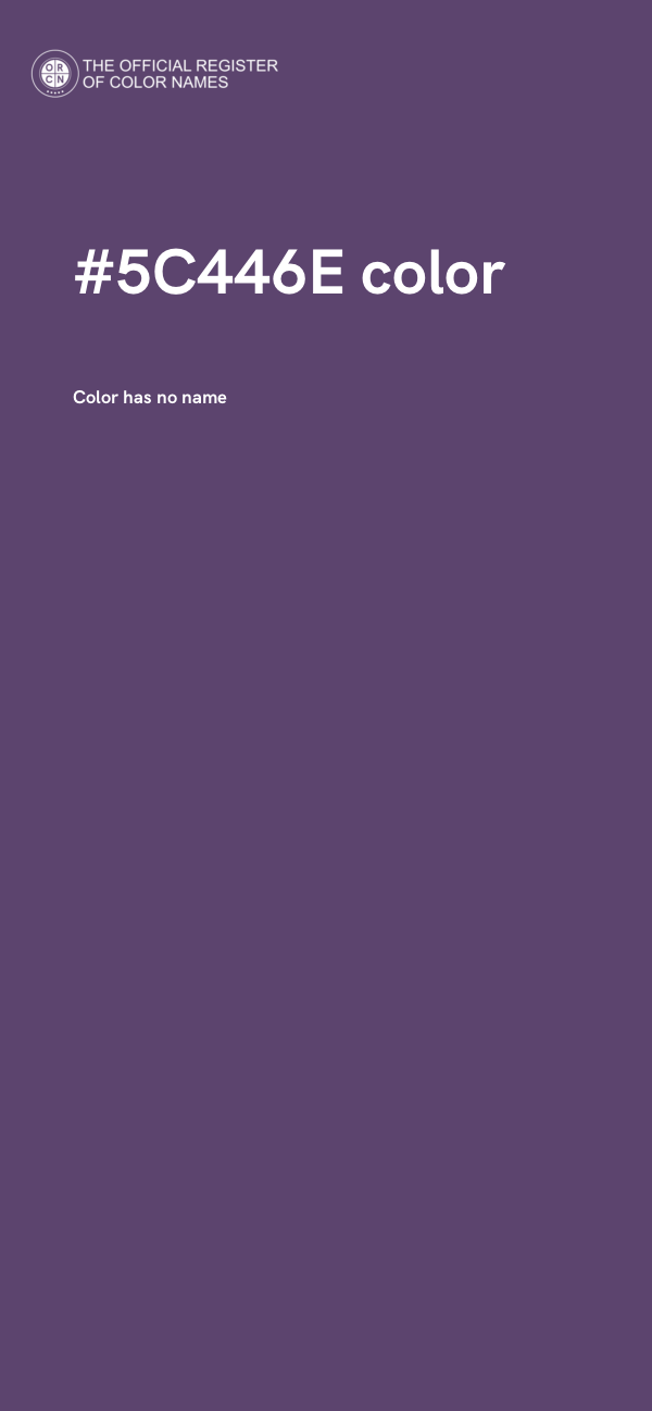 #5C446E color image