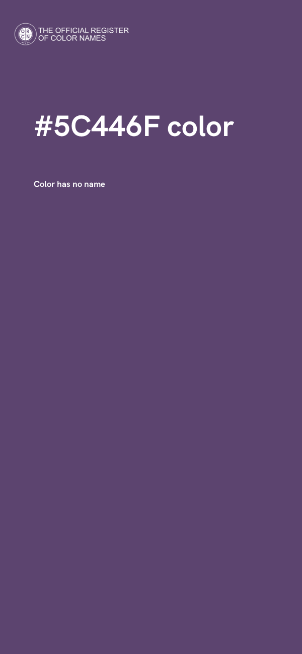 #5C446F color image