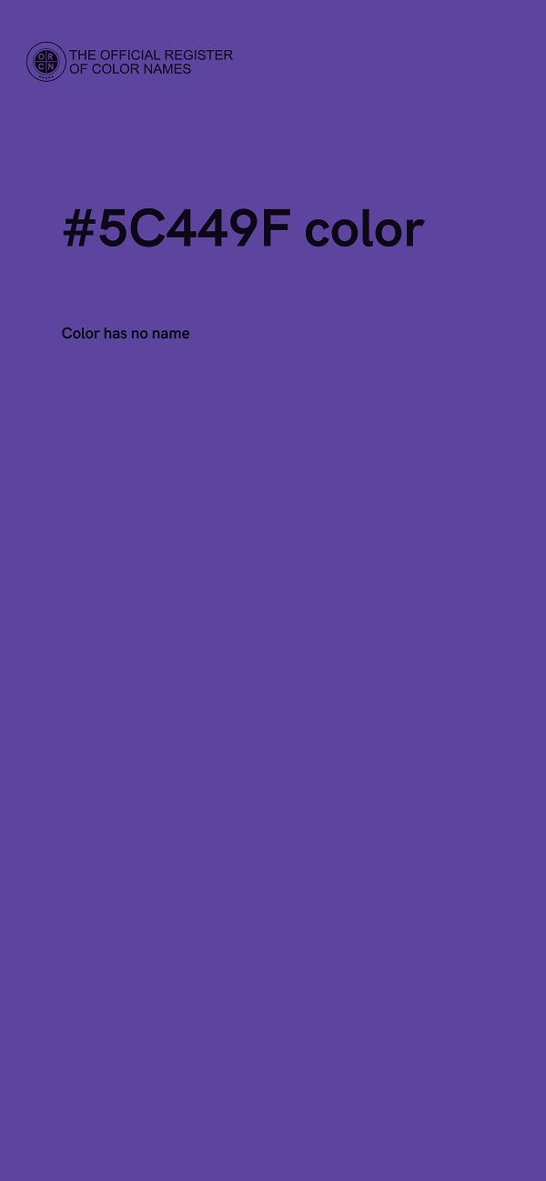 #5C449F color image