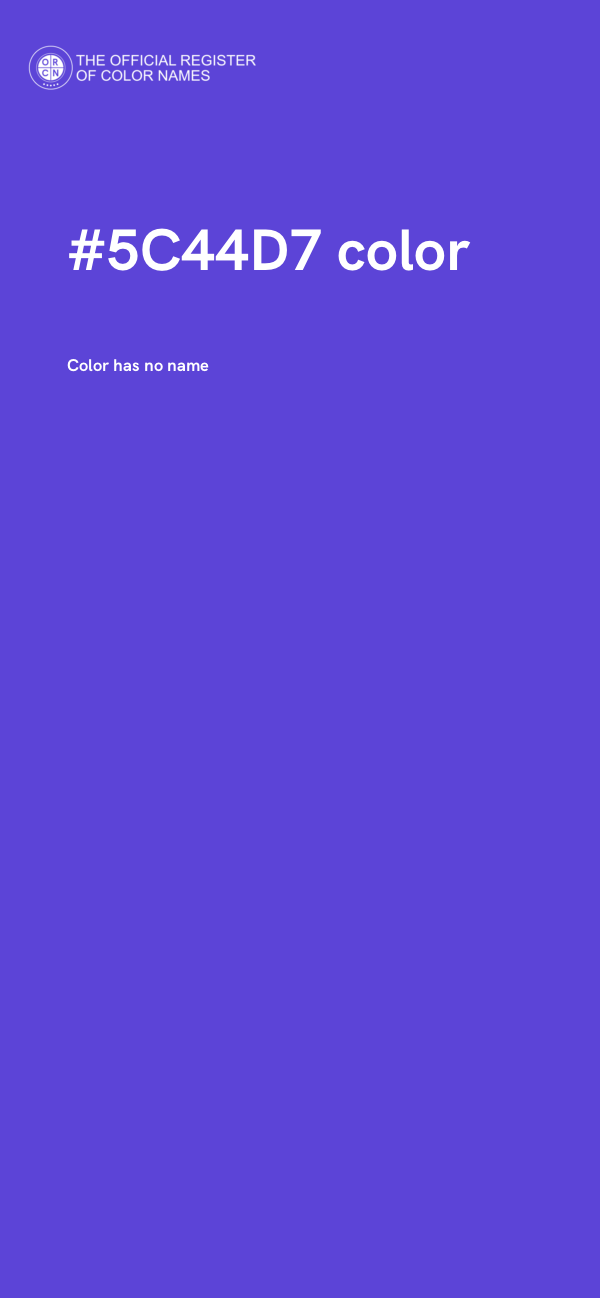 #5C44D7 color image