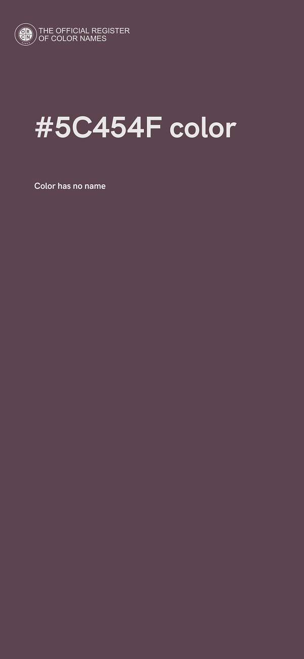 #5C454F color image