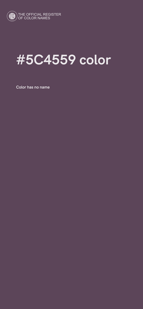 #5C4559 color image