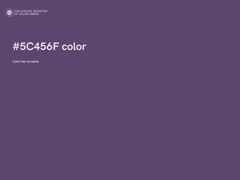 #5C456F color image