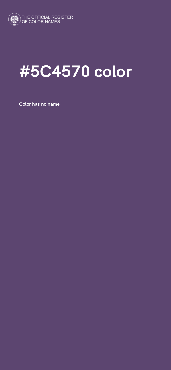 #5C4570 color image